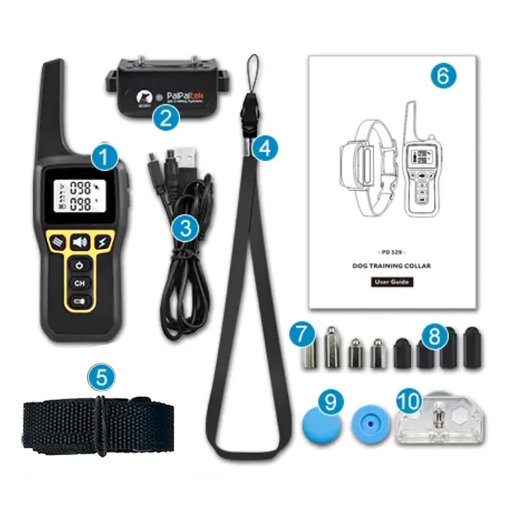 Waterproof Rechargeable Dog Training Collar With Remote 5