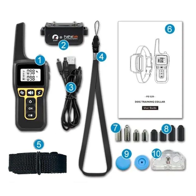 Waterproof Rechargeable Dog Training Collar With Remote 5