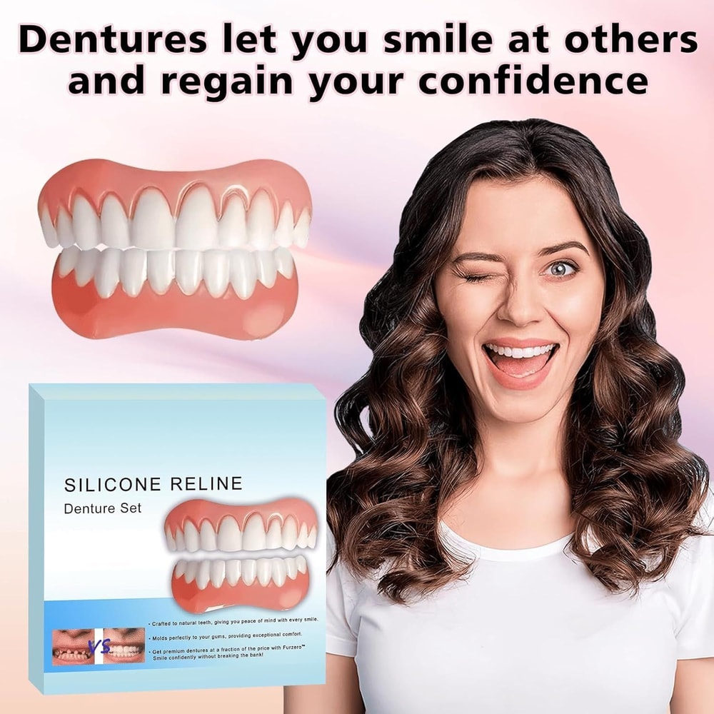 Silicone Denture Reline Kit Soft Upper And Lower Teeth Set 13