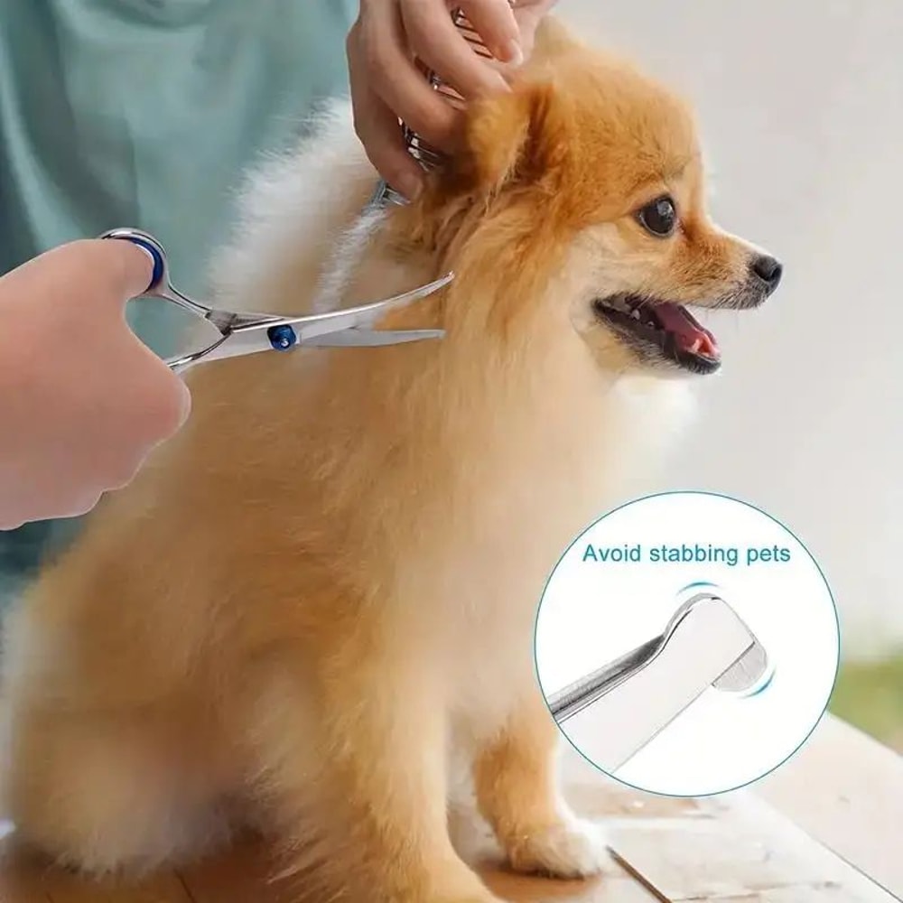 4pcs Pet Grooming Scissors Set For Safe Precision Trimming 5