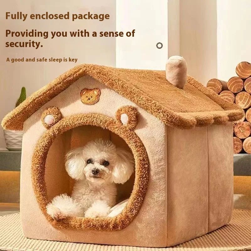 All Season Cozy Dog House Bed For Small Pets 3