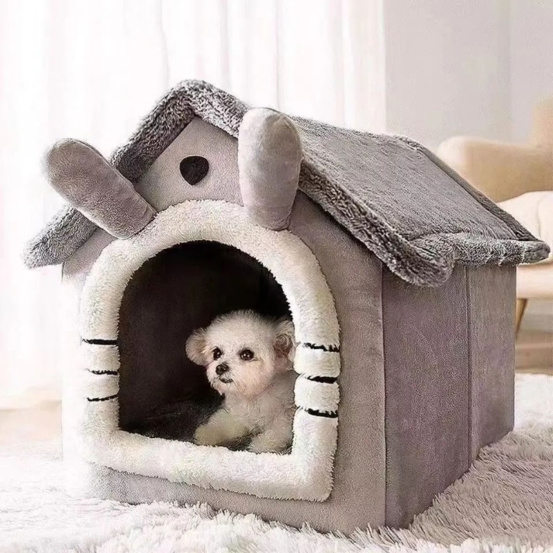 All Season Cozy Dog House Bed For Small Pets 6