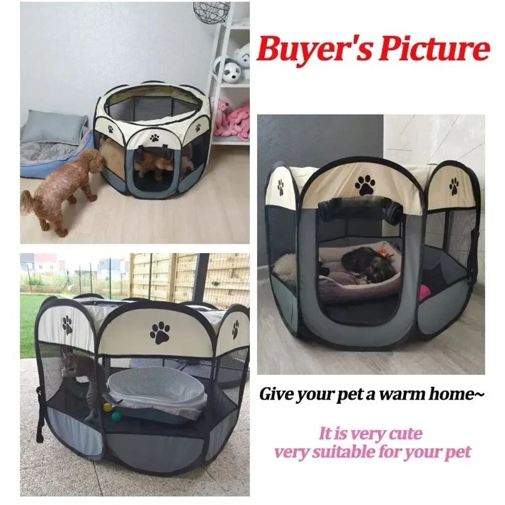 Portable Foldable Pet Playpen Tent For Dogs And Cats 6