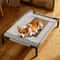Raised Breathable Mesh Pet Bed With Removable Pillow 1