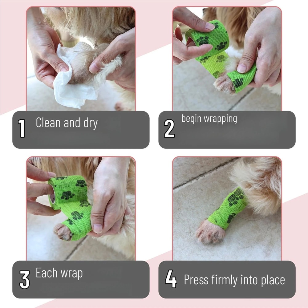 Self Adhesive Dog Leg Wrap Bandages For Paw Protection 4