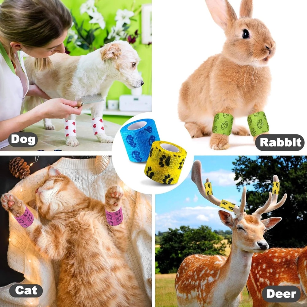 Self Adhesive Dog Leg Wrap Bandages For Paw Protection 5