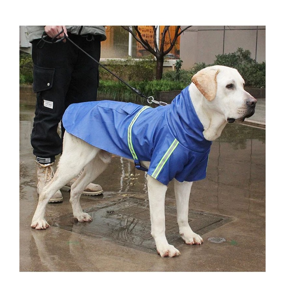 Waterproof Hooded Raincoat For Large Dogs 7