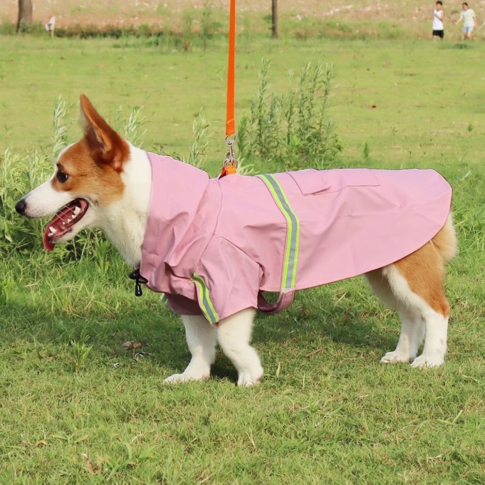 Waterproof Hooded Raincoat For Large Dogs 10