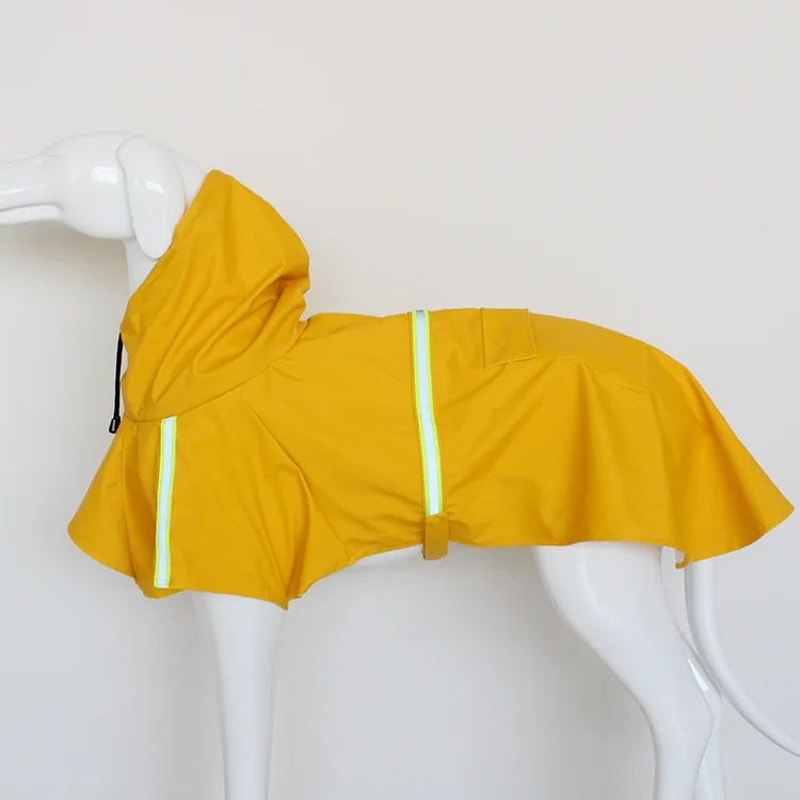 Waterproof Hooded Raincoat For Large Dogs 11