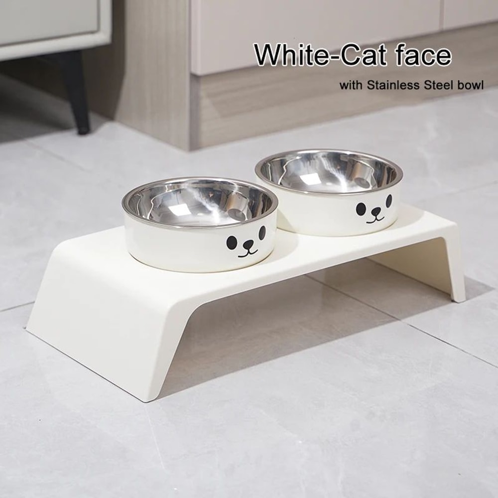 Elevated Double Stainless Steel Dog And Cat Feeding Bowls 8