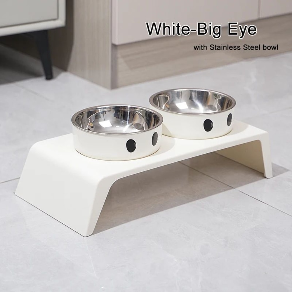 Elevated Double Stainless Steel Dog And Cat Feeding Bowls 9