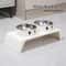 Elevated Double Stainless Steel Dog And Cat Feeding Bowls 9