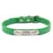 Personalized PU Leather Dog Collar With Engraved Name ID 6