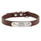 Personalized PU Leather Dog Collar With Engraved Name ID 12