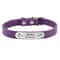 Personalized PU Leather Dog Collar With Engraved Name ID 14