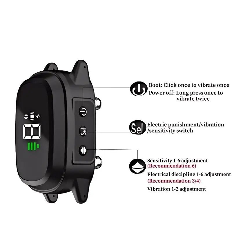 Rechargeable Anti Barking Training Collar For Dogs 3
