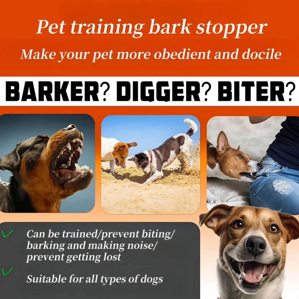 Rechargeable Anti Barking Training Collar For Dogs 7