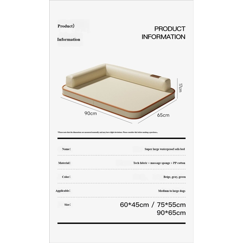 Waterproof All Season Dog Bed Mat For Medium And Large Dogs 12