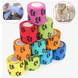 self adhesive dog paw and leg protective bandages