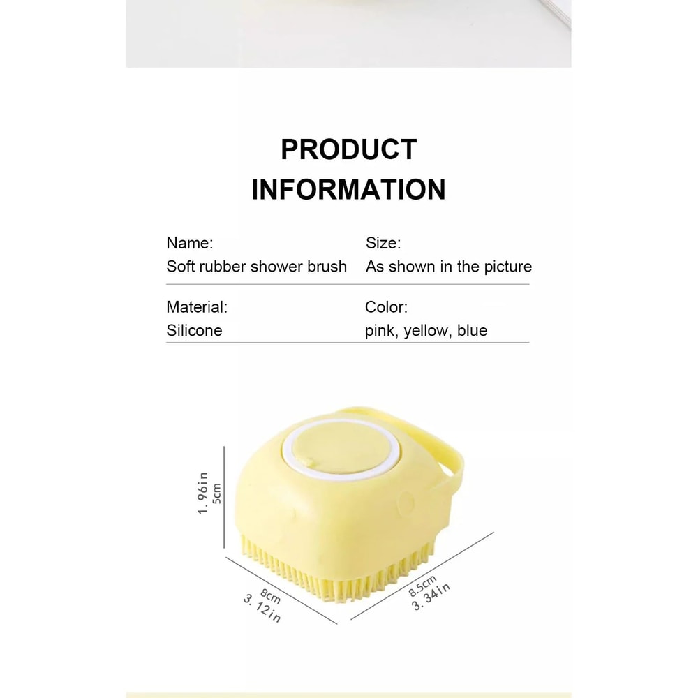 Soft Silicone Pet Bath Massage And Foaming Brush 9