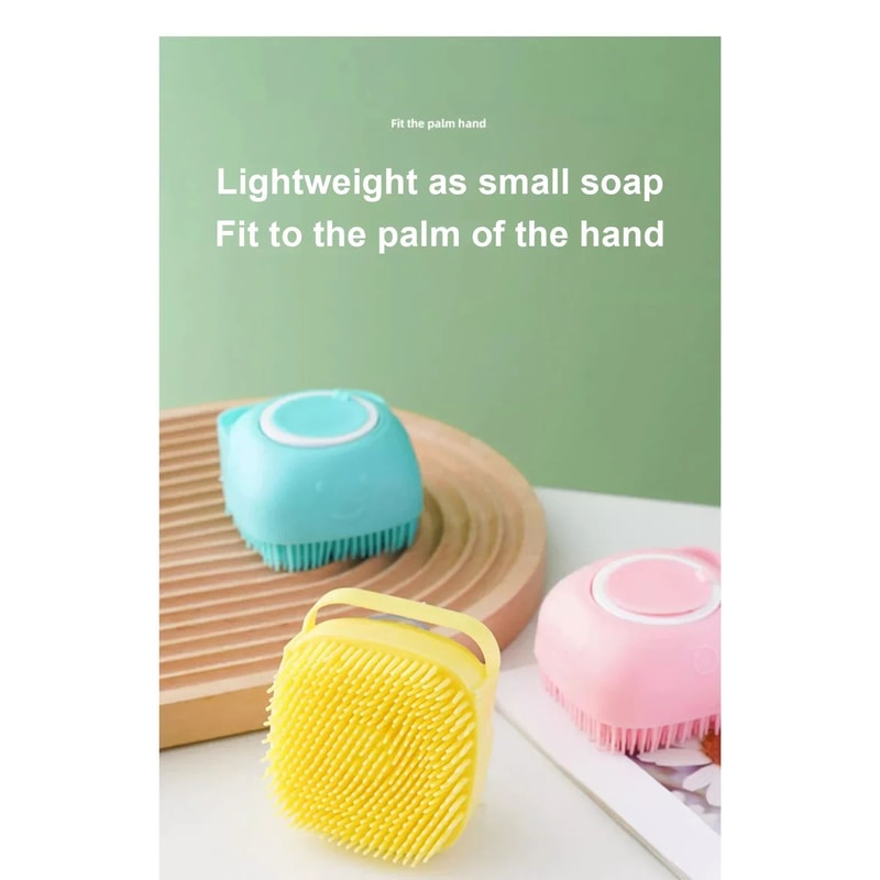 Soft Silicone Pet Bath Massage And Foaming Brush 11