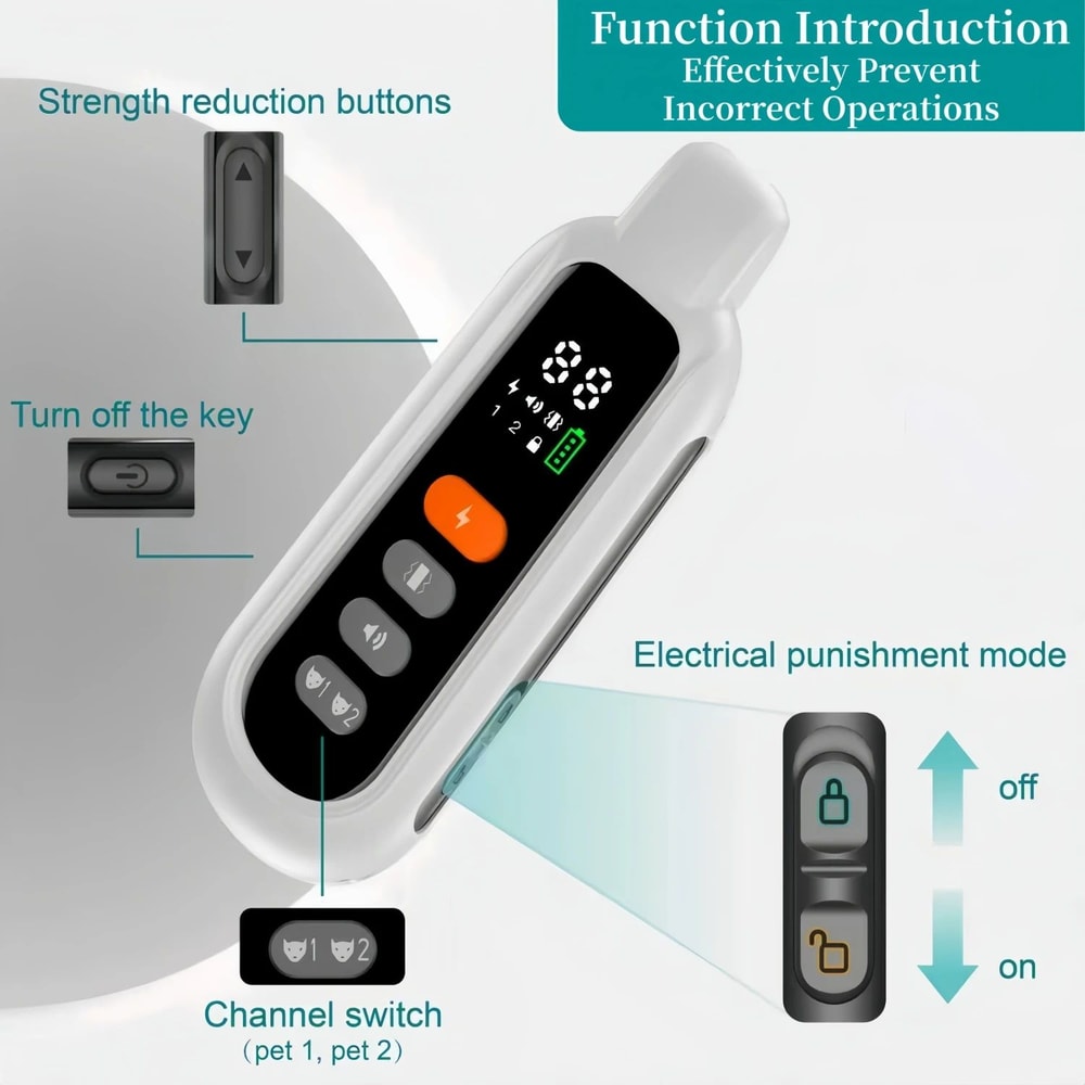 Waterproof Remote Control Dog Training Collar For Puppies And Dogs 4