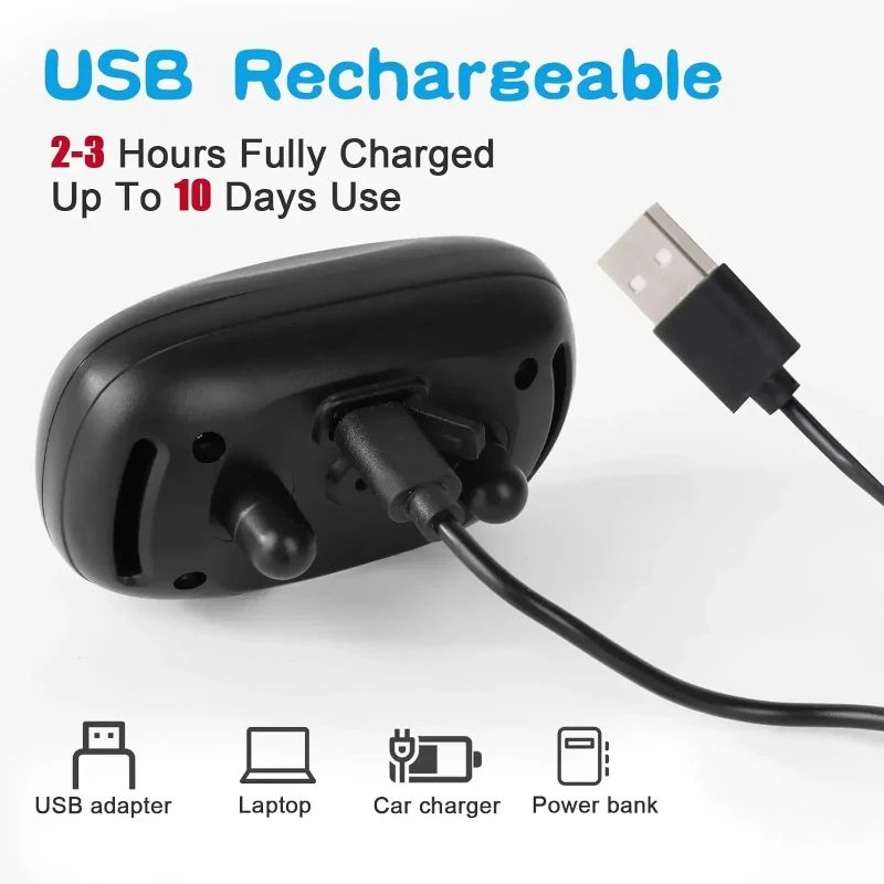 USB Rechargeable Anti Bark Dog Training Collar 5