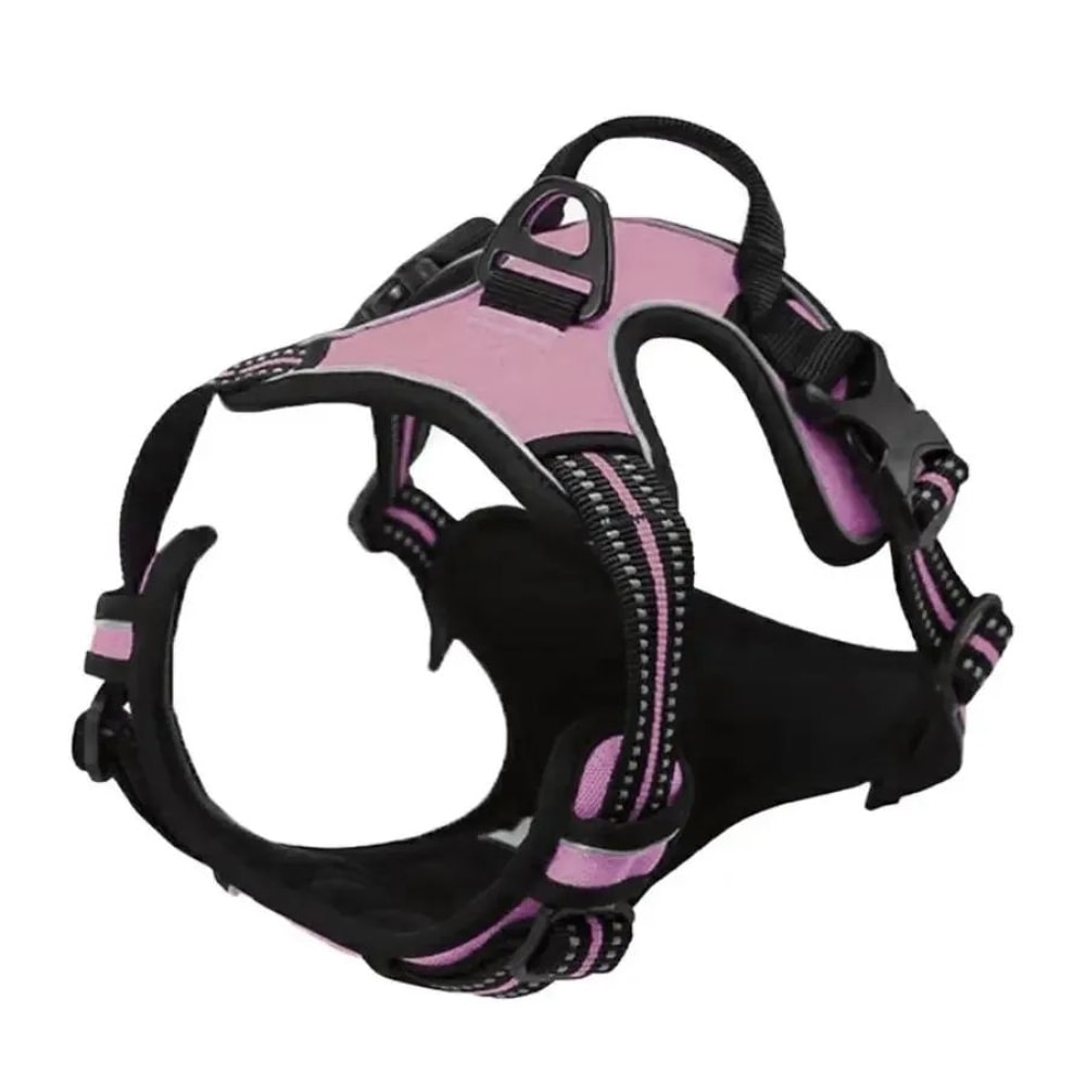 Leather Dog Harness Collar And Leash Set 11