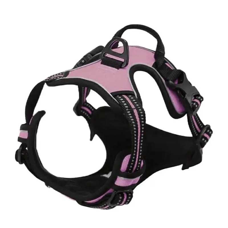 Leather Dog Harness Collar And Leash Set 11