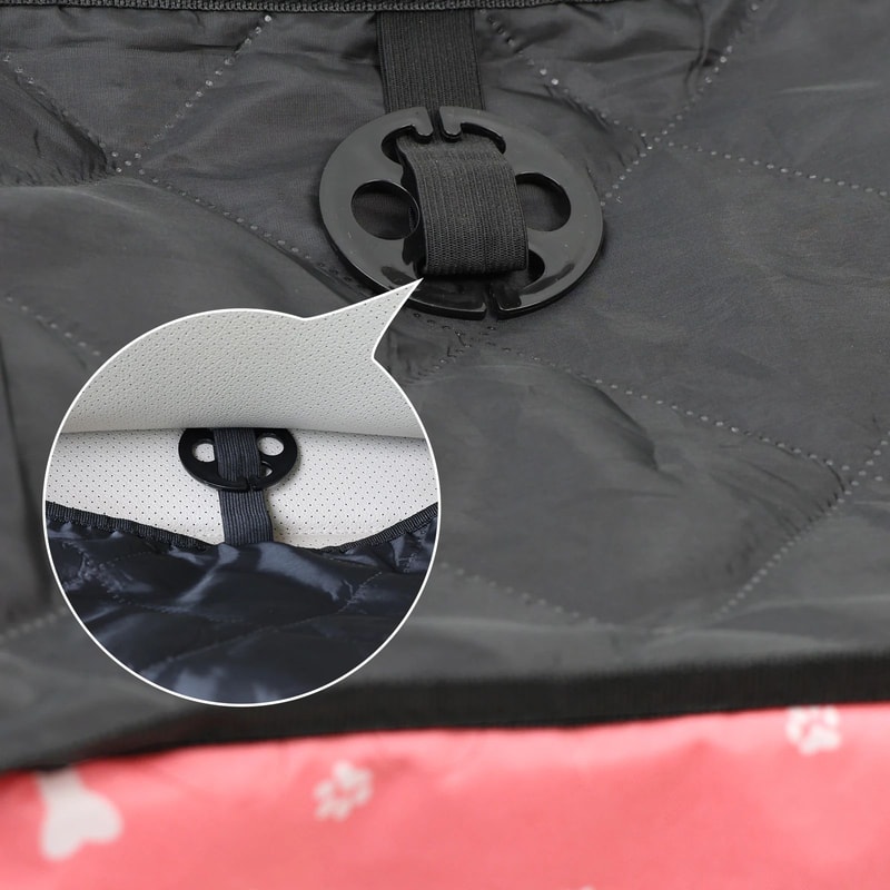 Portable Dog Car Seat Cover With Storage 4