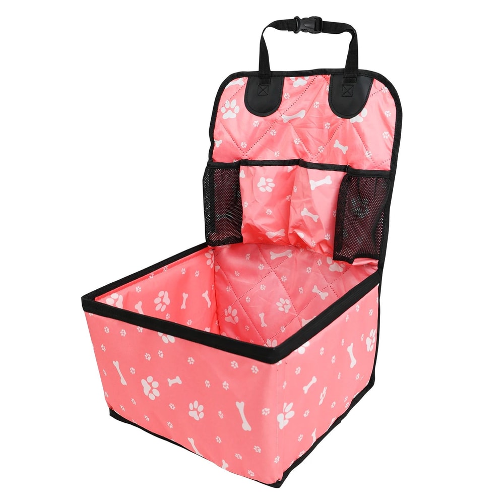 Portable Dog Car Seat Cover With Storage 8
