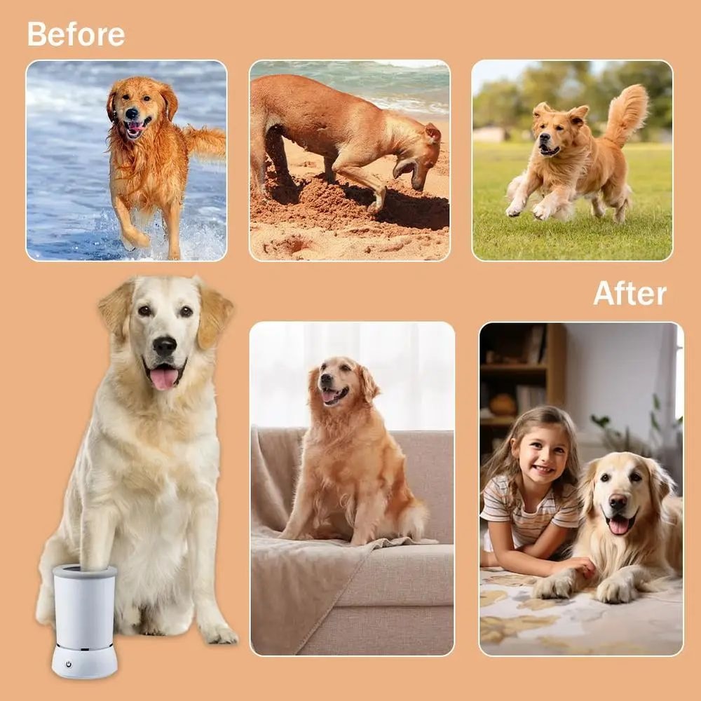 USB Rechargeable Portable Dog Paw Washer 8