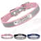 Personalized PU Leather Engraved Dog Collar 0