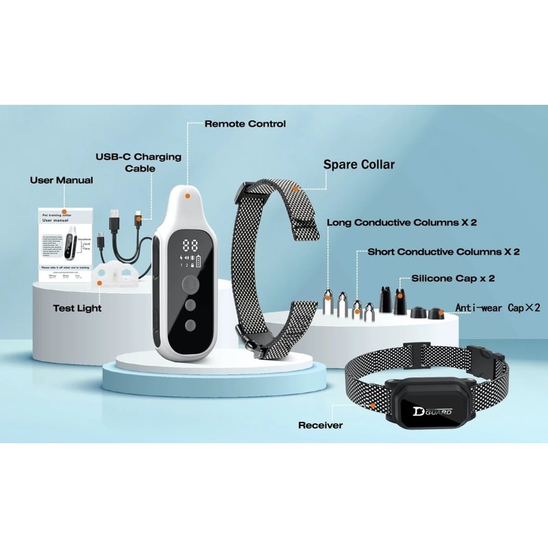 800M Waterproof Rechargeable Dog Training Collar 12