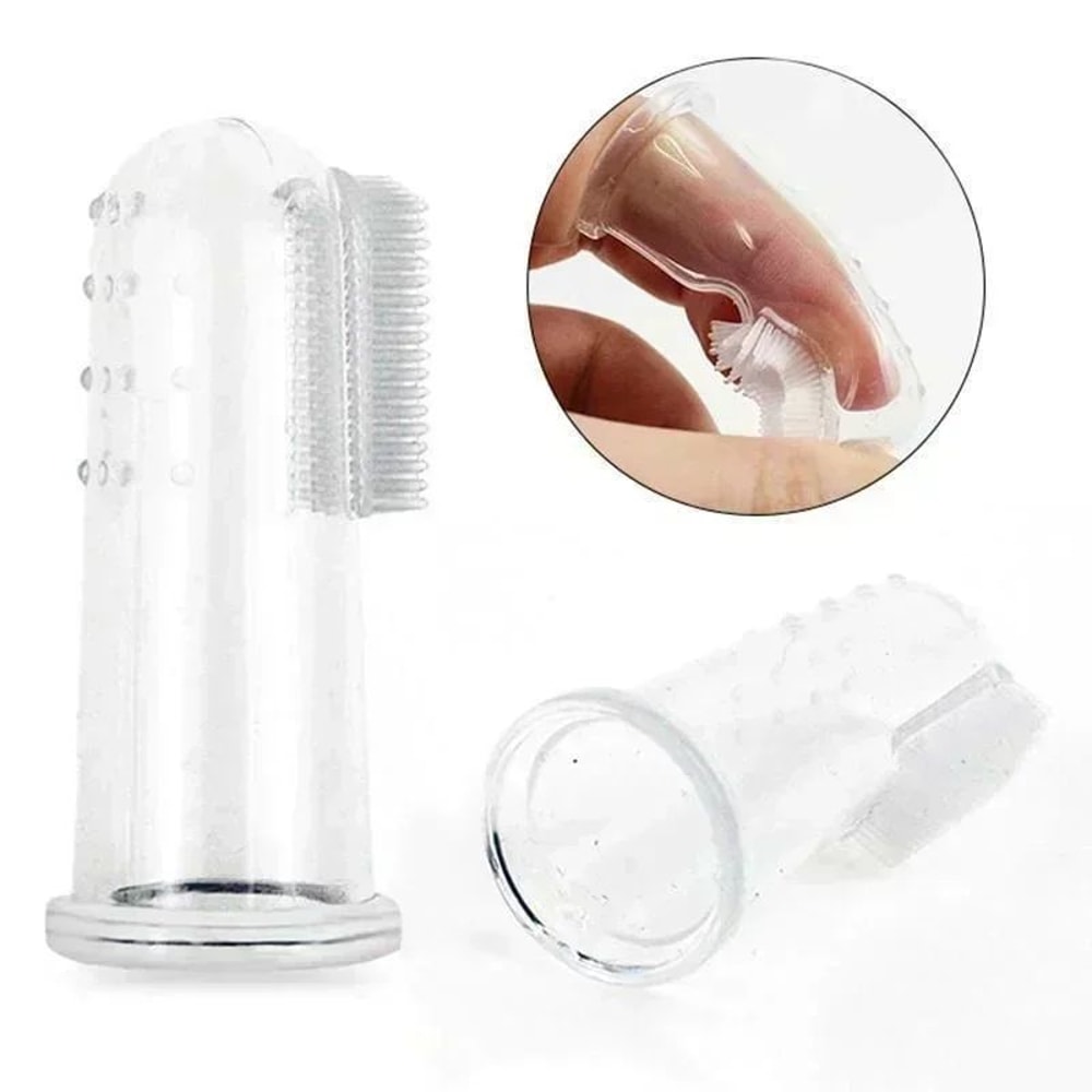 5 Piece Soft Pet Finger Toothbrush Set 2