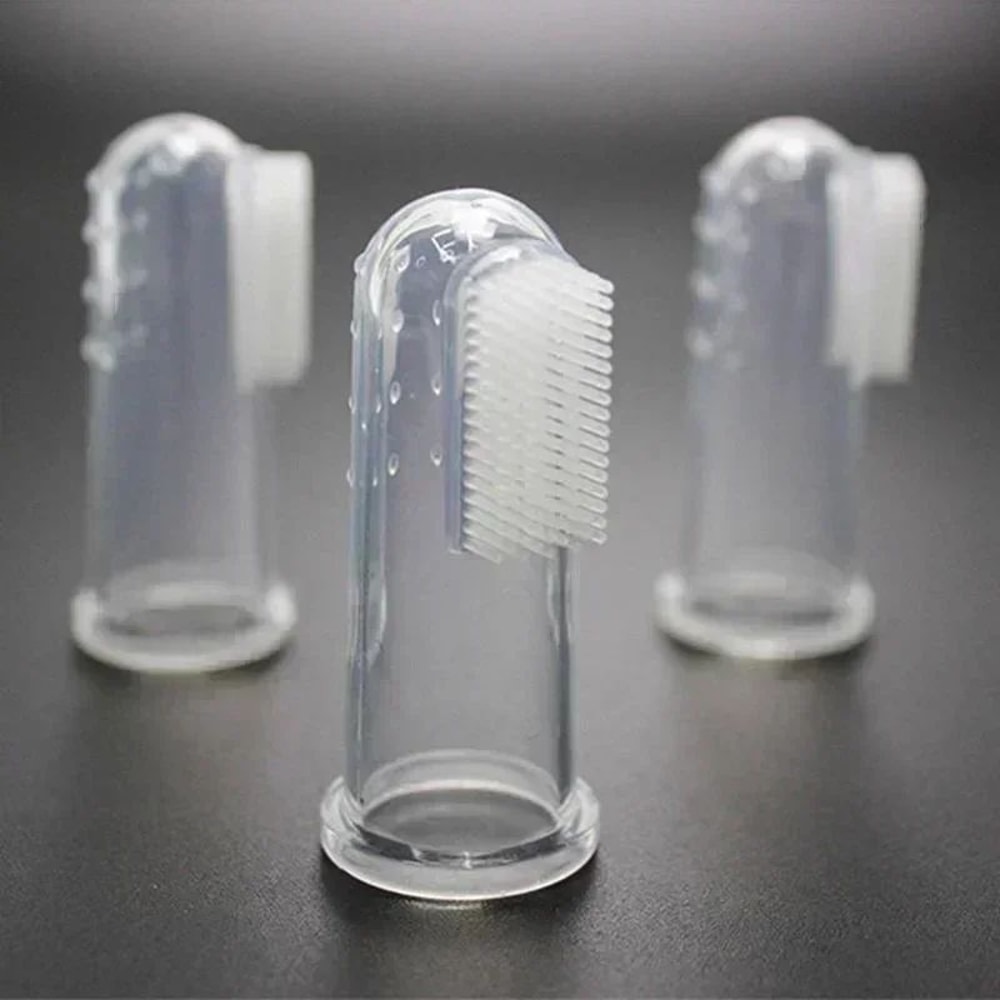 5 Piece Soft Pet Finger Toothbrush Set 5