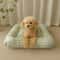 Soft Breathable Plaid Dog Bed Cushion 2