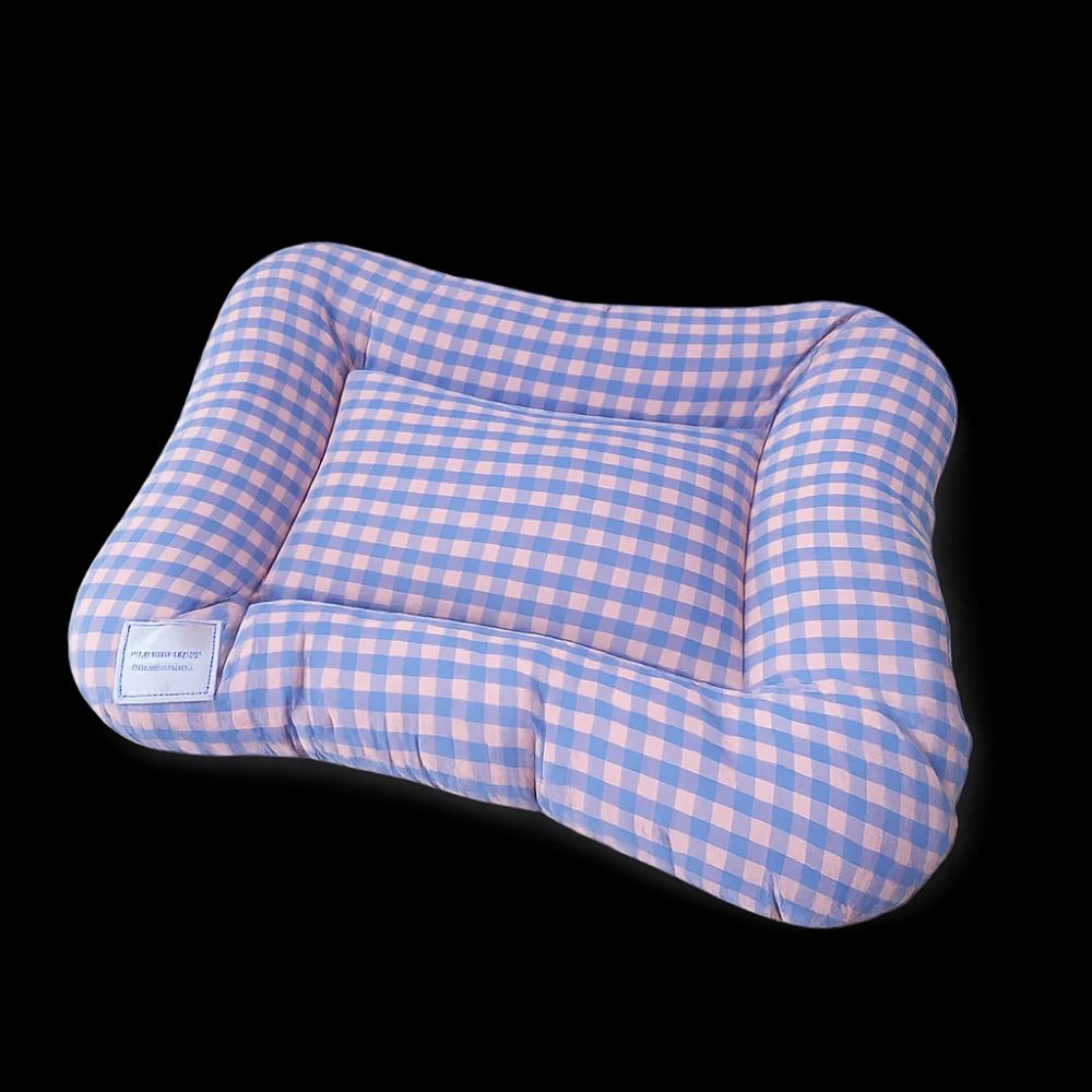 Soft Breathable Plaid Dog Bed Cushion 6