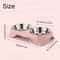 Stainless Steel Double Pet Food Bowl Set 5