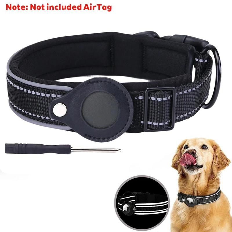 Reflective Waterproof Airtag Pet Collar 10