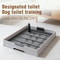 Flat Dog Potty Tray With Pee Pad Holder 1
