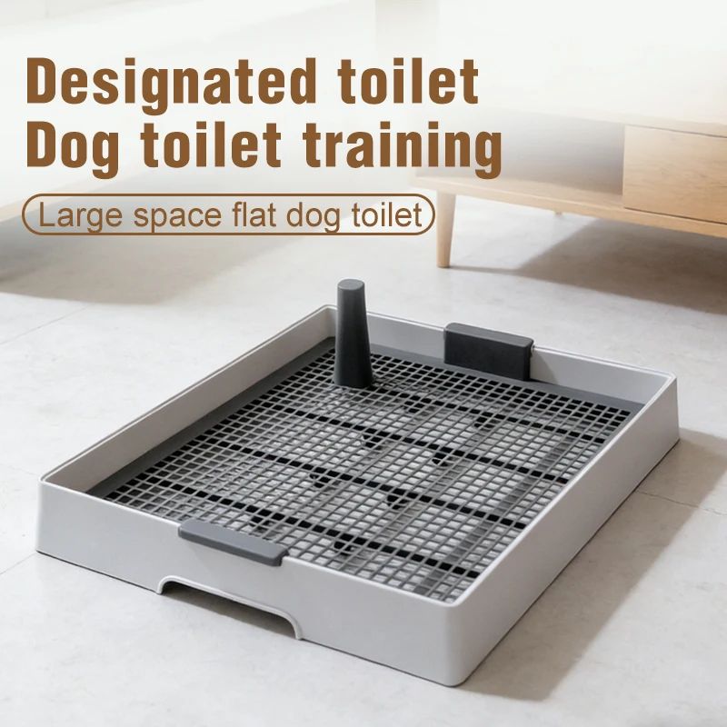 Flat Dog Potty Tray With Pee Pad Holder 1