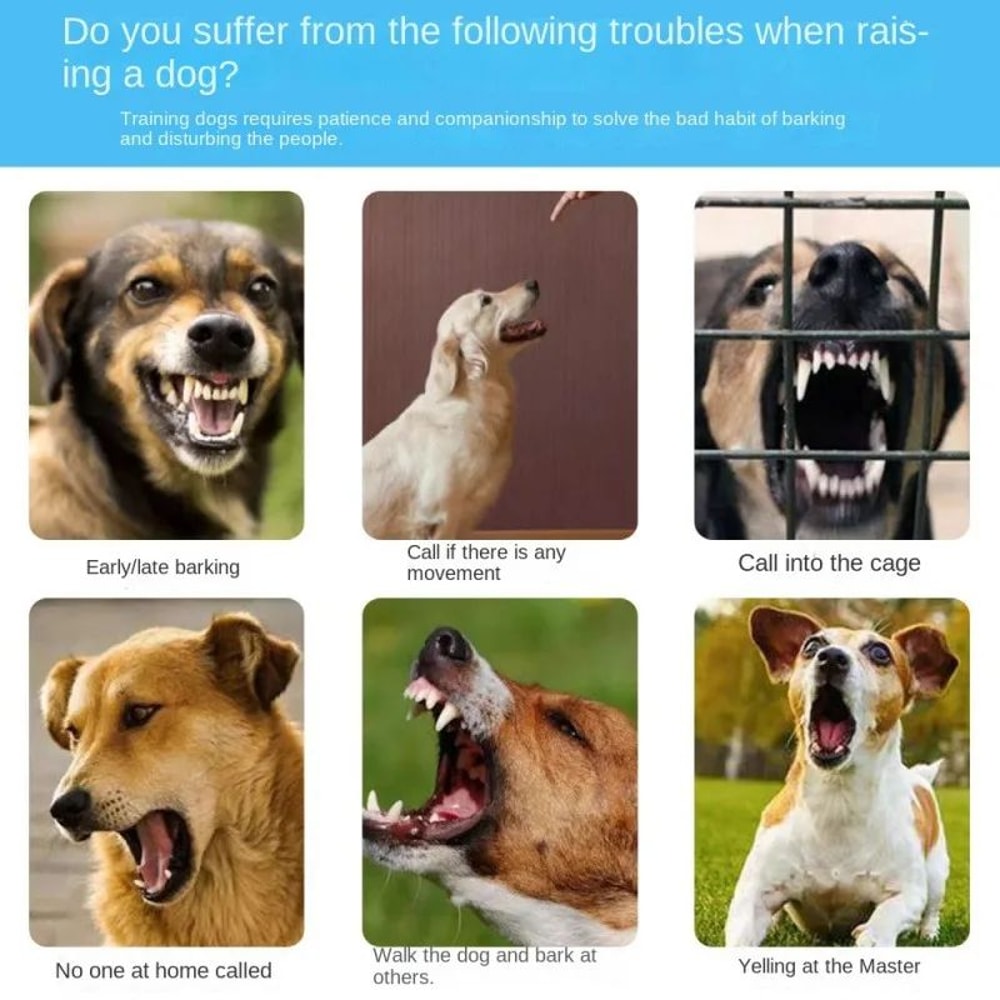 Waterproof Intelligent Anti Bark Dog Training Collar 6