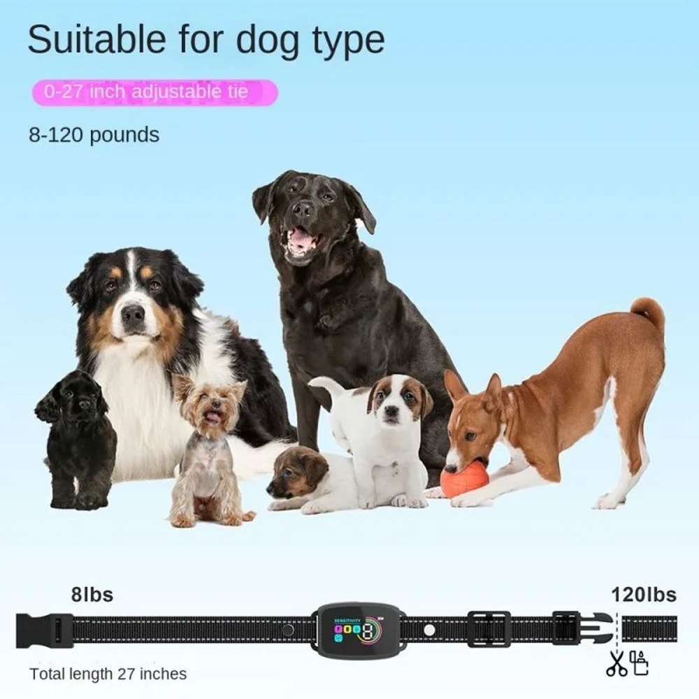 Waterproof Intelligent Anti Bark Dog Training Collar 7