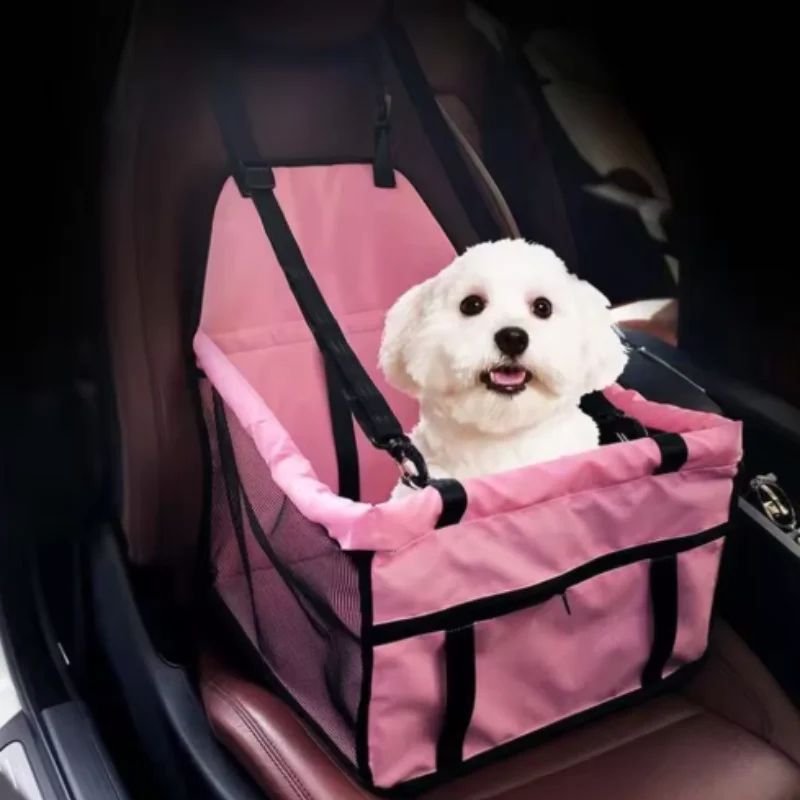Foldable Dog Car Seat Hammock With Safety Harness 2