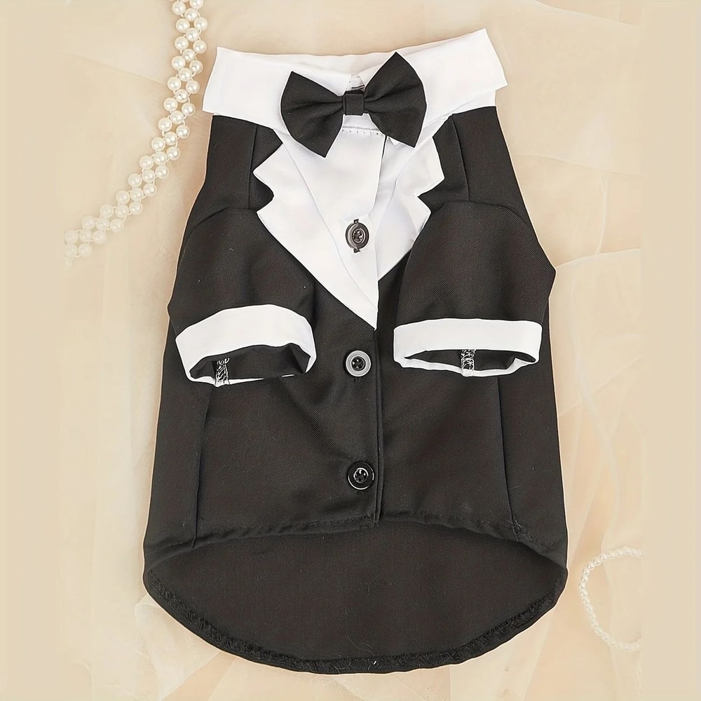 Formal Pet Wedding Suit With Bow Tie 6