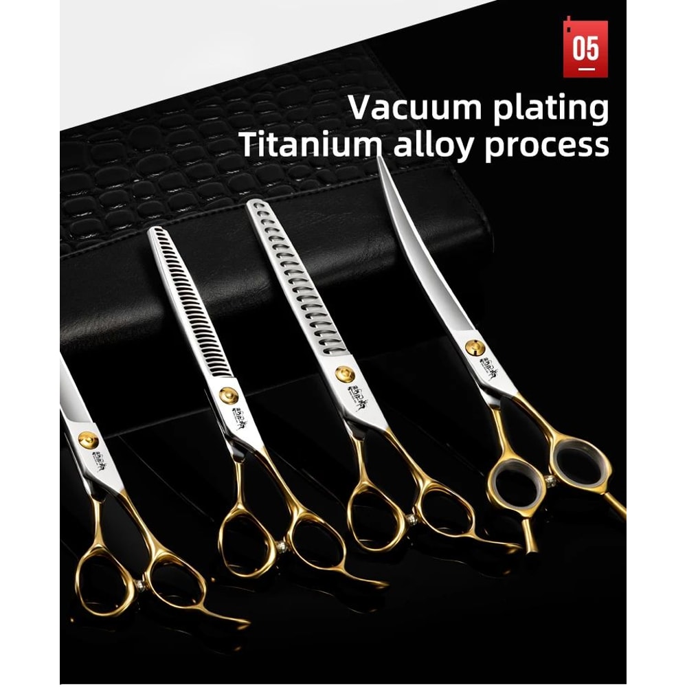 Professional Sakura Dance Pet Grooming Scissors Set 6