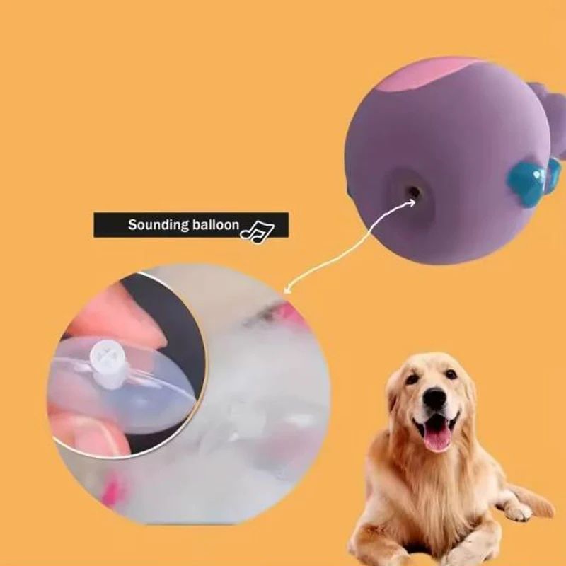 Squeaky Rubber Animal Dog Chew Toy 3
