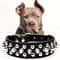 Adjustable PU Leather Spike Pet Collar 0