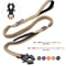 Reflective Tactical Bungee Dog Leash With Seatbelt 0